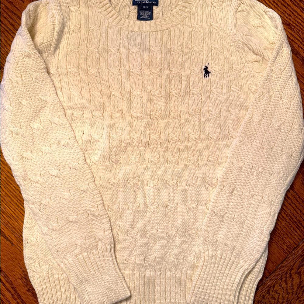 Polo Ralph Lauren boys cream cable sweater